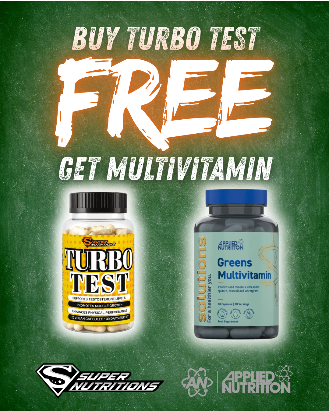 Turbo Test – Complete Male Performance Supplement - 30 days supply