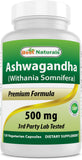 Best Naturals Ashwagandha 500 mg 120 Vcaps