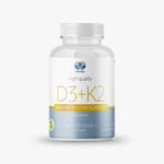 Vitamin D3 5000IU + K2 (MK-7) VEGAN 60 tablets, very high strength