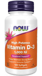 Vitamin D-3 1000 IU 180 Softgels
