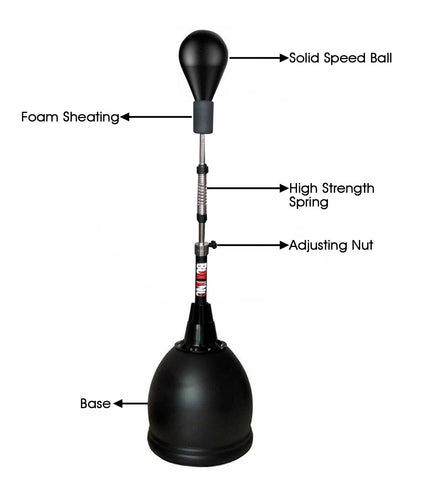 Free Standing Speed Ball Boxing Adjustable Home Gym Training