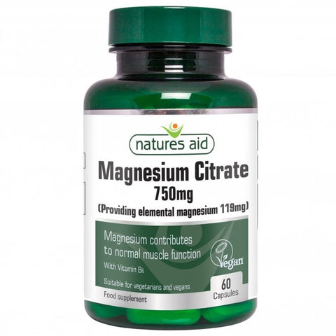 Magnesium Citrate 750 mg 60 Capsules