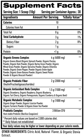 elektropositive Forstad klasselærer Organic Vegan Greens & Reds Superfoods 300g – Vitamin Store Salford